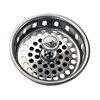 Danco Basket Strainer with Drop Center Post, 334 in Dia, Stainless Steel, For 334 in Opening Sink 80900